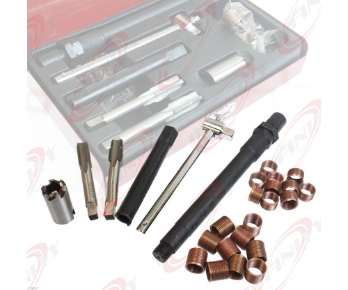  New 26pc Spark Plug M14 x 1.25 Tap Thread Repair Kit With Case